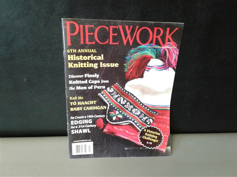 Over 40 issues of Piecework Magazine 2012-2020