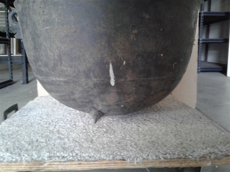 Antique Large 25 Gallon Cast Iron Cauldron/Pot