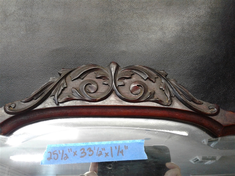 Vintage Heavy Ornate Mirror