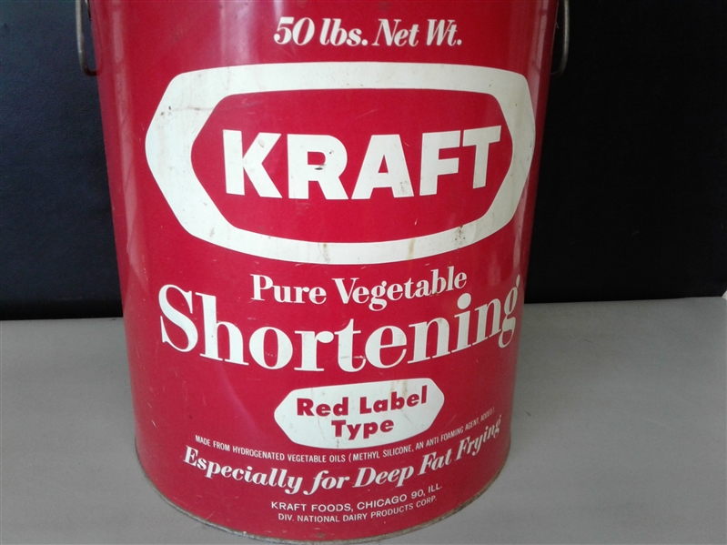 Vintage Kraft Shortening 50lb Tin