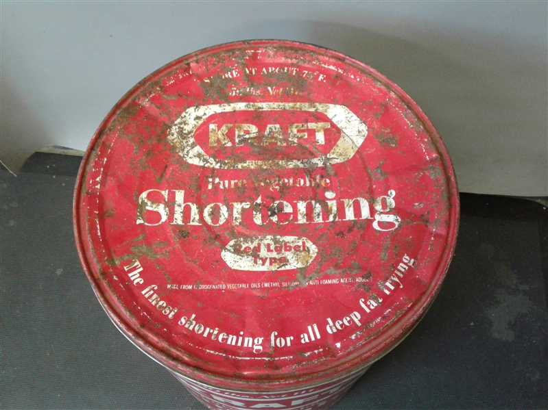 Vintage Kraft Shortening 50lb Tin