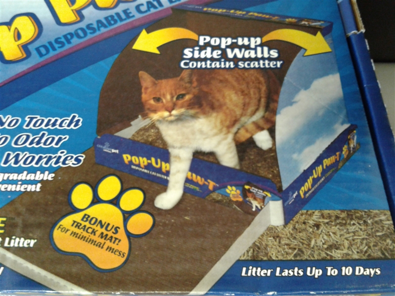 Pop-Up Paw-T Disposable Cat Litter Boxes-3