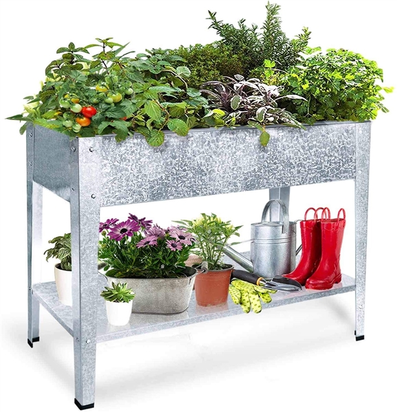  FOYUEE Galvanized Raised Garden Bed