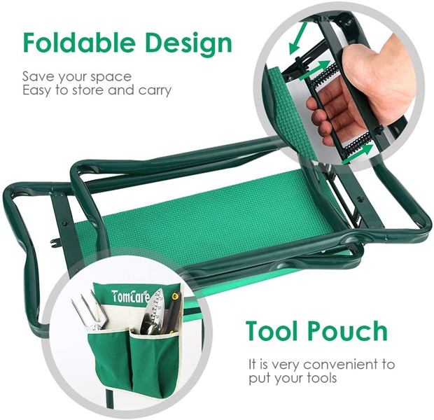  TomCare Garden Kneeler Seat Garden Bench