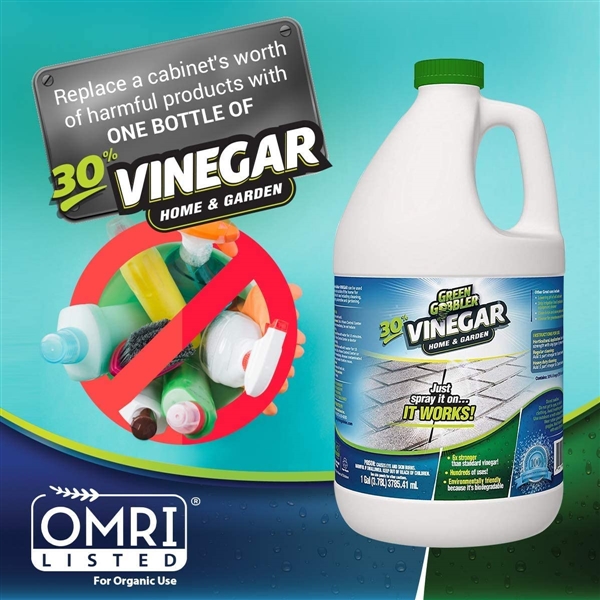 Green Gobbler ULTIMATE VINEGAR Home & Garden - 30% Vinegar Concentrate, Hundreds of Uses! (1 gallon)