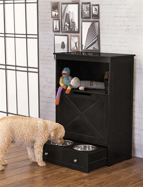 Pet Feeder Cabinet- Espresso