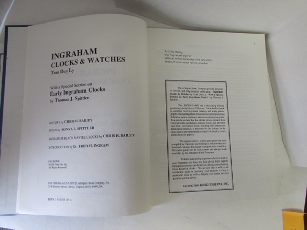 BOOK - INGRAHAM CLOCKS & WATCHES BY TRAN DUY LY WITH SUPPLEMENT