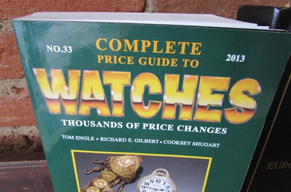 BOOKS - CLOCK & WATCH TRADMARK INDEX, 2013 PRICE GUIDE TO WATCHES & COLLECTORS PRICE GUIDE TO AMERICAN POCKET WATCHES