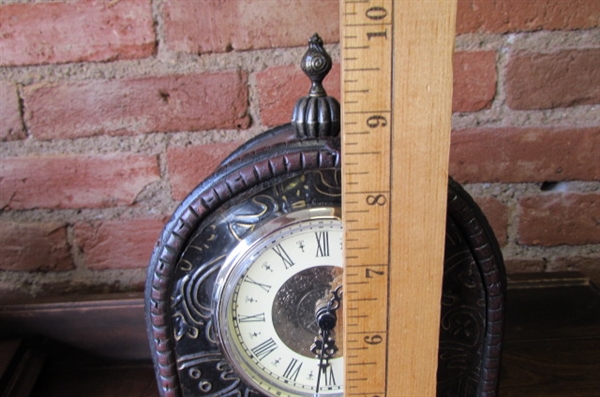 SMALL SHELF CLOCK & AMONG FRIENDS COLLECTIBLE