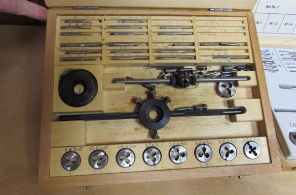 2 TAP & DIE SETS FOR CLOCKS AND SMALL APPLICATIONS