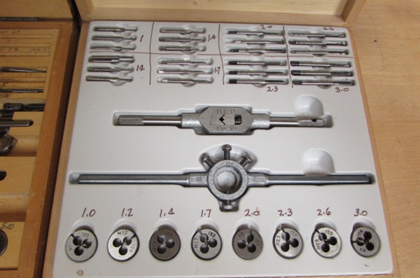 2 TAP & DIE SETS FOR CLOCKS AND SMALL APPLICATIONS