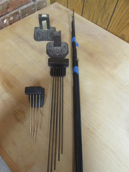 ASSORTED CHIME RODS & HOLDERS