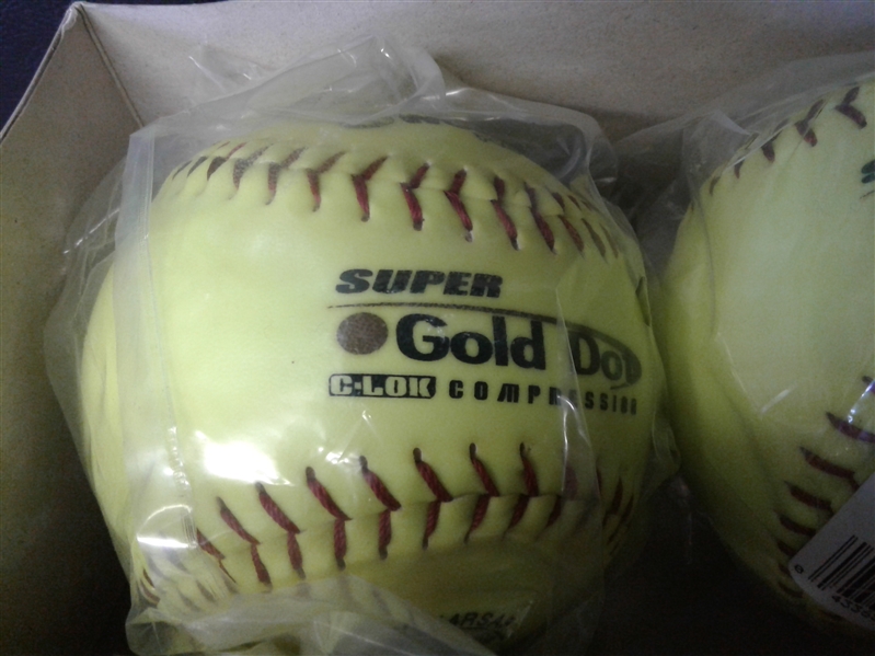 Worth Super Gold Dot Softballs-11PK