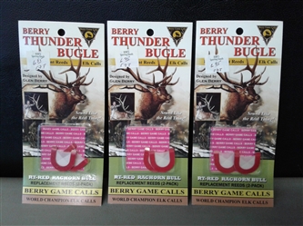 Berry Thunder Bugle Replacement Reeds RT-Red Raghorn Bull 3 Pk