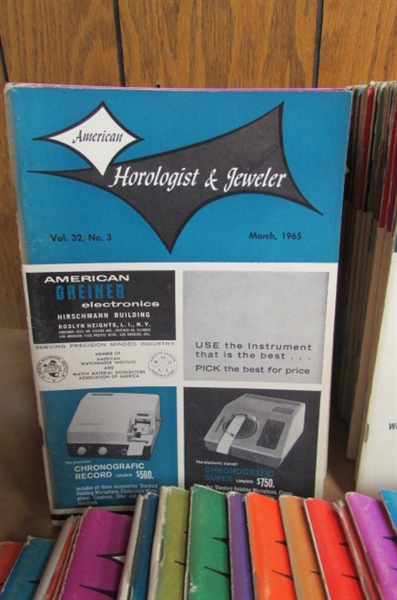 150 + ISSUES OF VINTAGE AMERICAN HOROLOGIST & JEWELER PUBLICATIONS