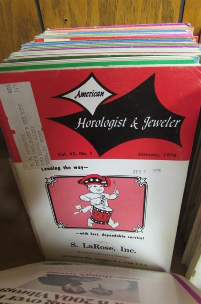 150 + ISSUES OF VINTAGE AMERICAN HOROLOGIST & JEWELER PUBLICATIONS
