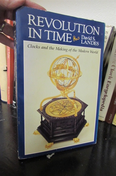 LARGE ASSORTMENT OF BOOKS ALL ABOUT CLOCKS