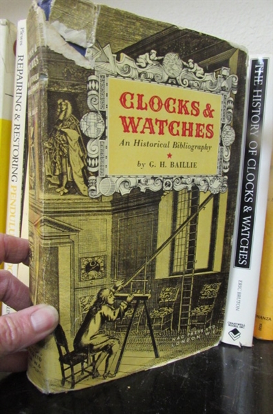 LARGE ASSORTMENT OF BOOKS ALL ABOUT CLOCKS