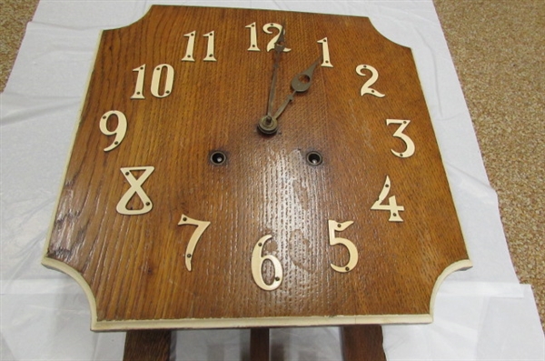 ANTIQUE SESSIONS WALL CLOCK - TIME/STRIKE FOR PARTS/REPAIR