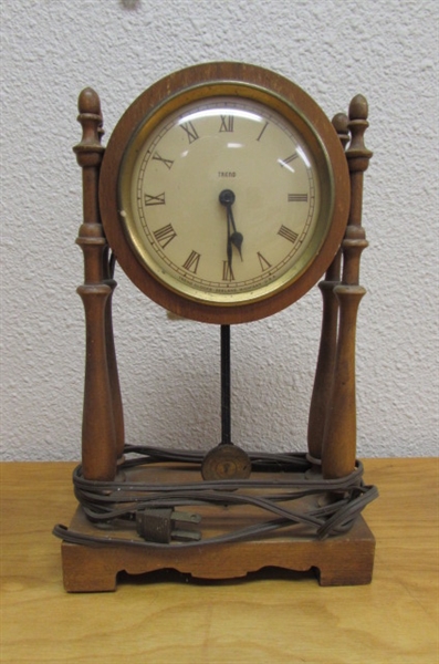GERMAN OSWALD, HUMMEL AND TREND ELECTRIC CLOCKS FOR PARTS/REPAIR
