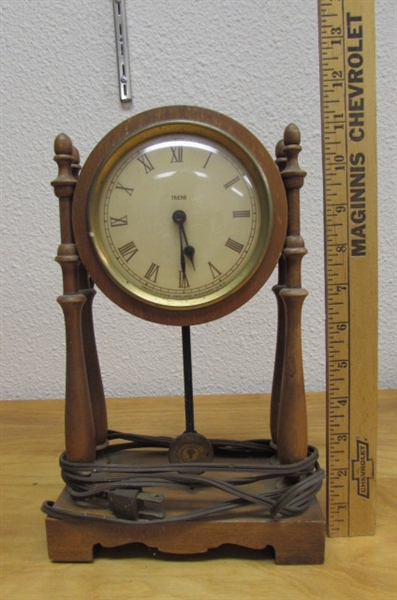GERMAN OSWALD, HUMMEL AND TREND ELECTRIC CLOCKS FOR PARTS/REPAIR