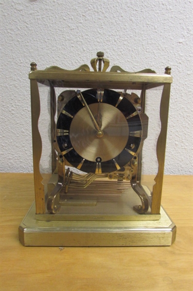 GOLDEN HOUR CLOCK & 2 GERMAN SCHATZ SHELF CLOCKS FOR PARTS/REPAIR