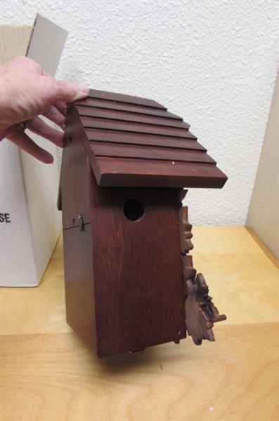 MI-KEN CUCKOO CLOCK FOR REPAIR & NIB CUCKOO CLOCK BIRDHOUSE