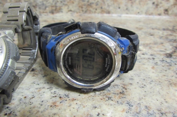 ASSORTED MENS WATCHES FOR PARTS/REPAIR