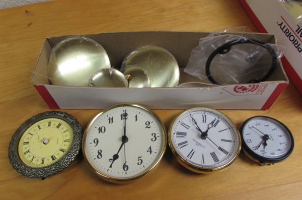 BATTERY POWERED CLOCK HANDS, FACES, DIALS & MORE