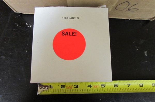 SALE TAGS & STICKERS, JOB TICKET ENVELOPES & SOLD TAGS