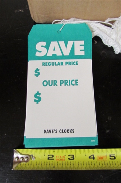 SALE TAGS & STICKERS, JOB TICKET ENVELOPES & SOLD TAGS