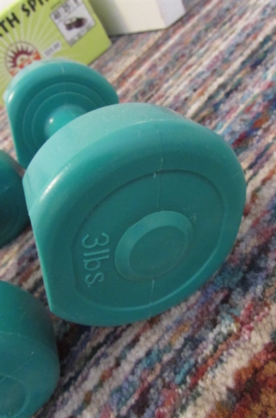 2 PAIRS DUMBELL WEIGHTS *ESTATE*