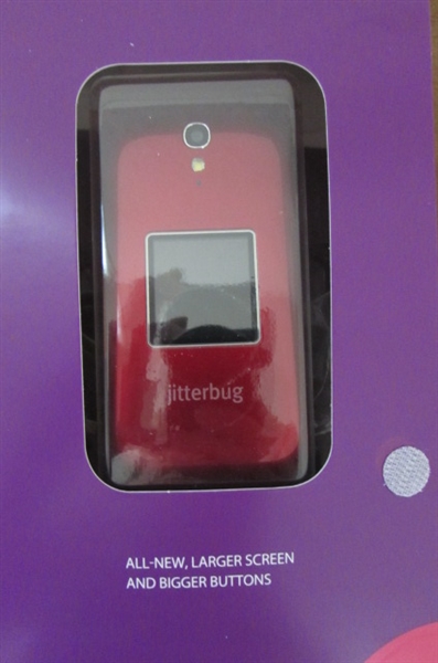 JITTERBUG FLIP PHONE & FINGERTIP PULSE MASSAGER *ESTATE*