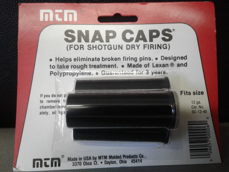 MTM Snap Caps For Shotgun Dry Firing
