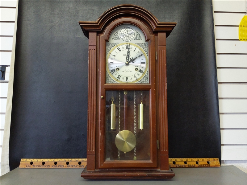 Vintage Waltham Tempus Fugit 31 Day Chime Wall Clock