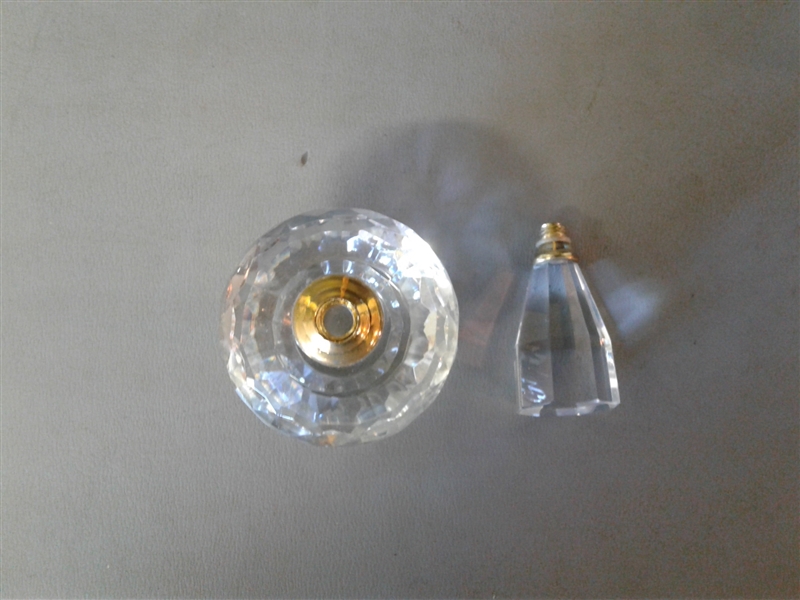 Set of 3 Crystal Perfume Bottles