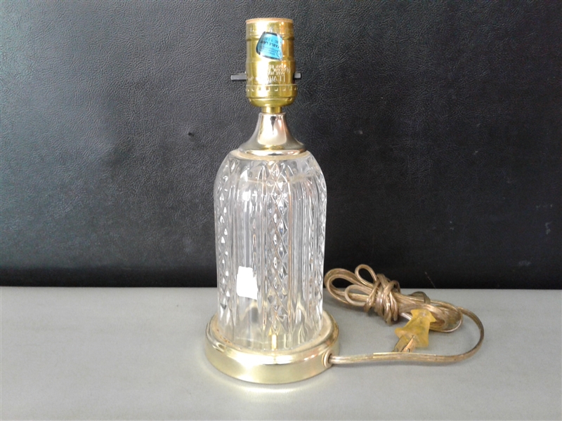 Pair of Vintage Glass Lamps