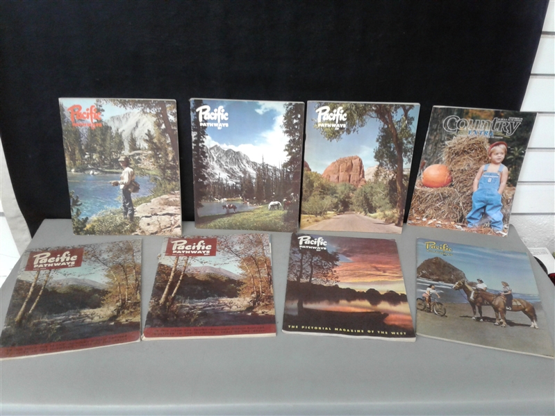 Set of 7 Pacific Pathways Magazines and a Country Extra Magazine