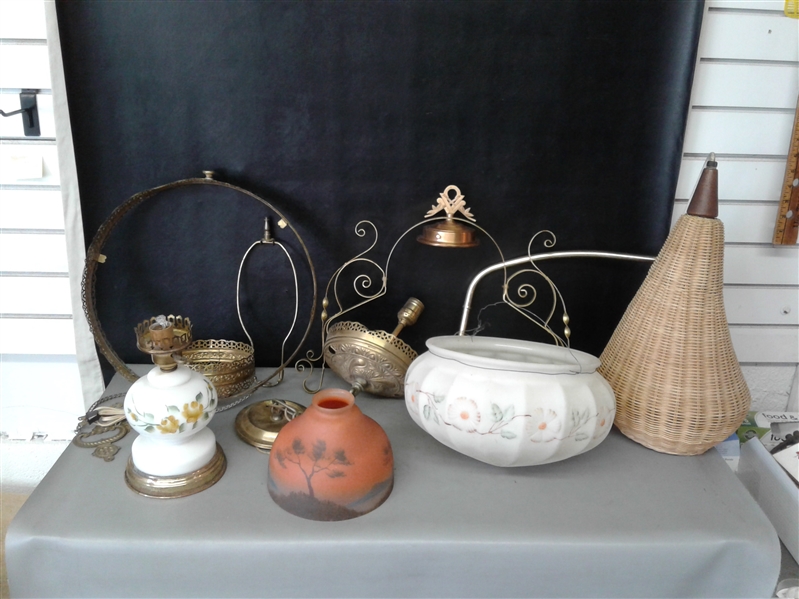 Vintage Lamps and Lamp Parts