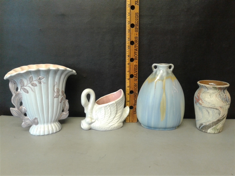 Set of 4 Unique Vases