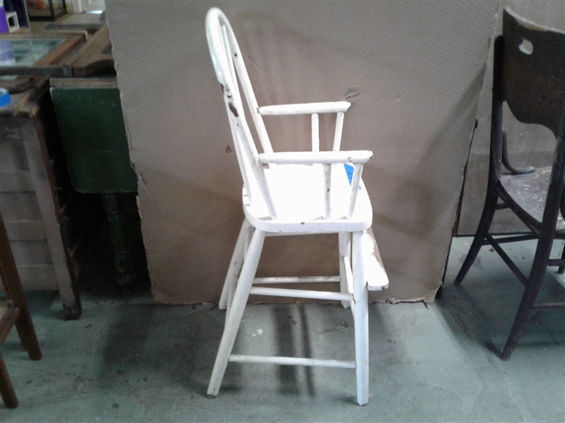 Vintage White High Chair