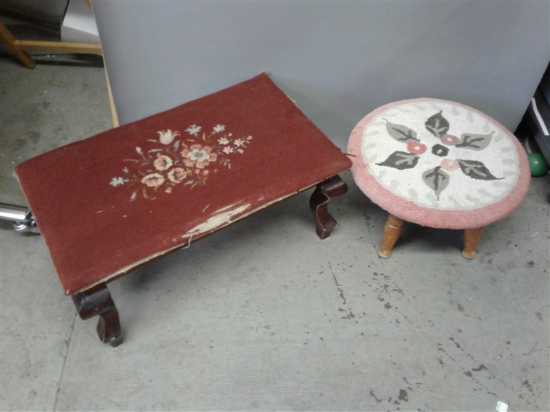 Two Vintage/Antique Stools
