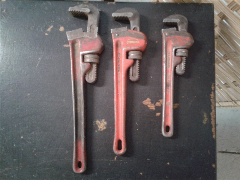 Pipe Wrenches and Vintage Carolus Bolt Cutters