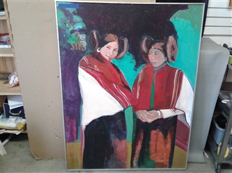 Oil Painting "Hopi Girls" 1989