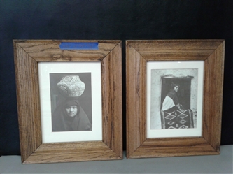 Pair of Matted and Framed Native American Portraits