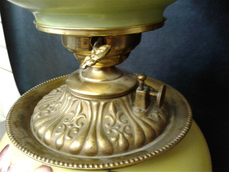 Beautiful Floral Globe Table Lamp