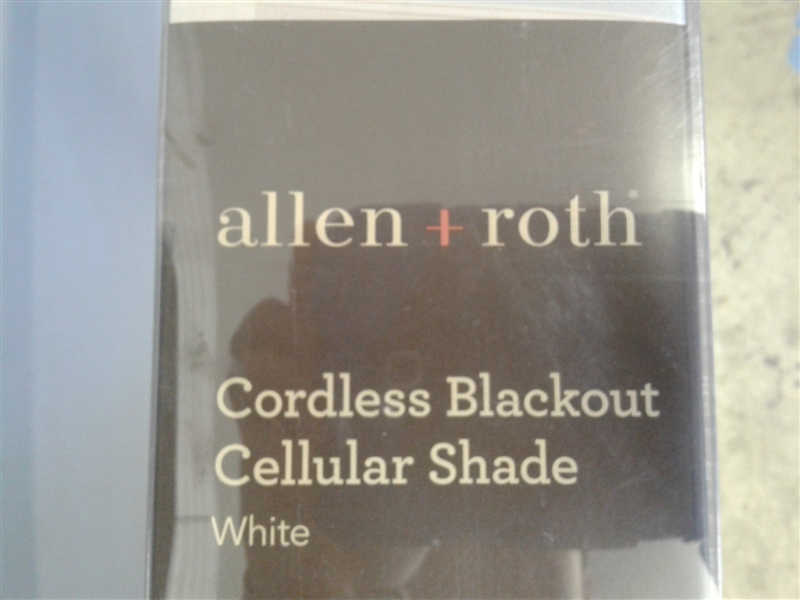  White Allen + Roth Cordless Blackout Cellular Shade