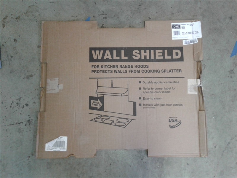 Wall Shield For Kitchen Range Hoods