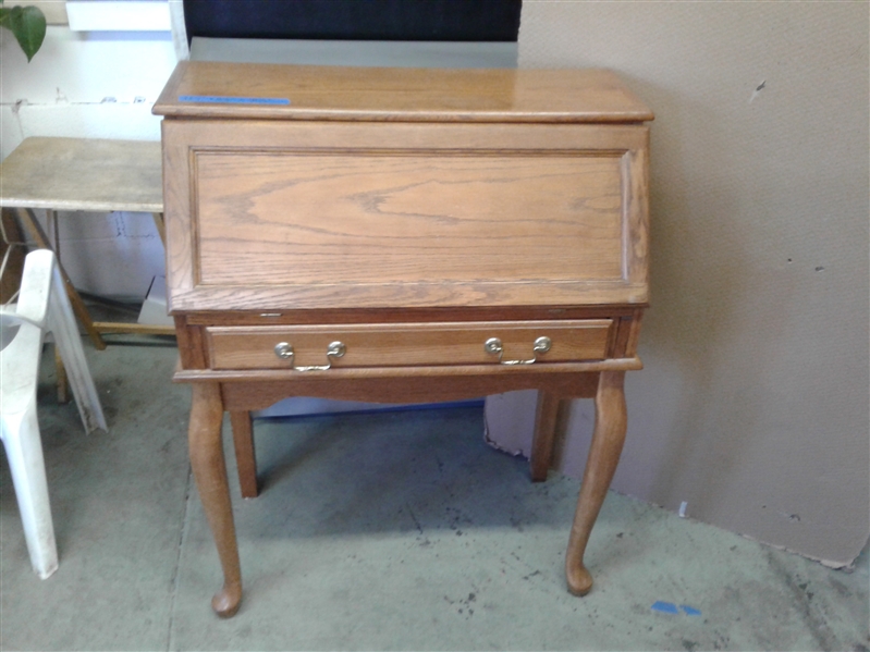 Vintage Slant Front Secretary Desk