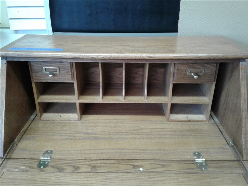 Vintage Slant Front Secretary Desk